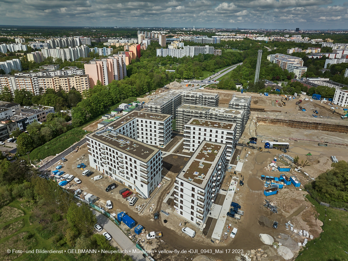 17.05.2023 - Pandion Verde und Baustelle Alexisquartier in Neuperlach